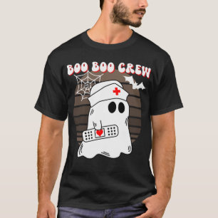 T-shirt Boo Boo Crew Funny Nurse Ghost Halloween