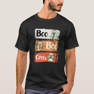 T-shirt Boo Boo Crew Halloween Nurse Ghosts Funny Paramedi