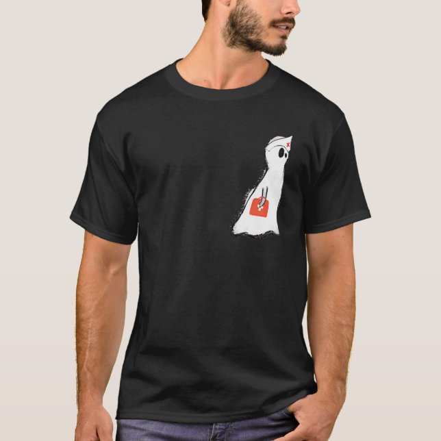 T-shirt Boo Boo Crew Nurse Ghost  Halloween Artistic (Devant)