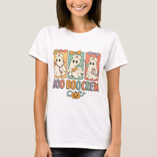 T-shirt Boo boo crew nurse halloween shirt|nurse shirting