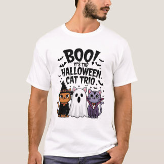 T-shirt Boo C'est le Trio de Chat Halloween