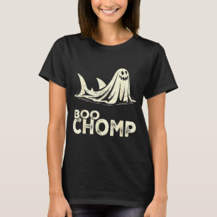 T-shirt Boo chomp – requin fantôme drôle halloween rétro