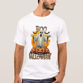 T-shirt Boo Citrouille Éffrayant Haunt