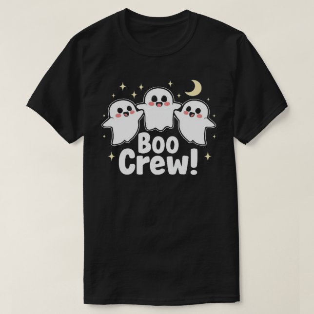 T-shirt Boo Crew Halloween Shirt (Design devant)