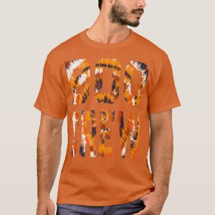 T-shirt Boo Crew Orange Tie Dye Correspondant Halloween Ha