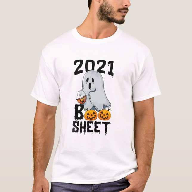 T-shirt Boo Cute Ghosts Scare Halloween (Devant)