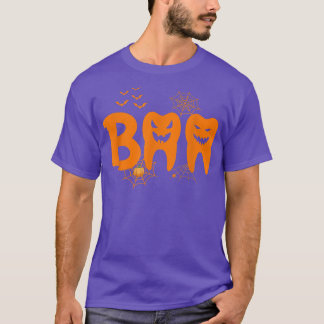 T-shirt Boo Dents Fantôme Citrouille Sorcière mignonne Den