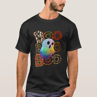 T-shirt Boo Déplaisant Owl Citrouille Ghost heureux Funny