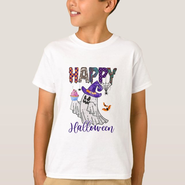 T-shirt Boo ! drôle Halloween en disant (Devant)