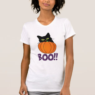 T-shirt Boo Funny Jolly Chat Pékin Citrouille Halloween pa