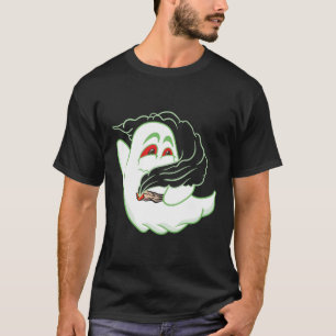 T-shirt Boo Ghost Fumer Mauvaise Herbe Halloweed Happy Hal
