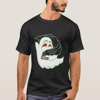 T-shirt Boo Ghost Smoking Weed Thc Happy Halloweed Hallowe
