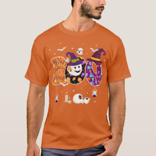 T-shirt Boo Halloween Costume Araignées Fantômes Pumkin &