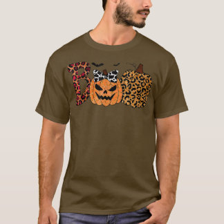 T-shirt Boo Halloween Costume Groovy Spooky Boo Crew Girls
