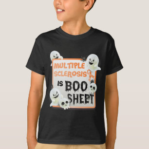 T-shirt Boo Halloween Ghost Ms Multiple Sclerosis Is Boo S