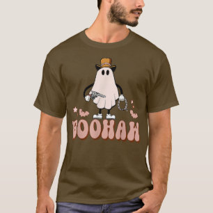 T-shirt Boo Haw Cowboo Automne Occidental Automne Hallowee