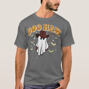 T-shirt Boo Haw Retro Boo Halloween Cowboy Cowgirl