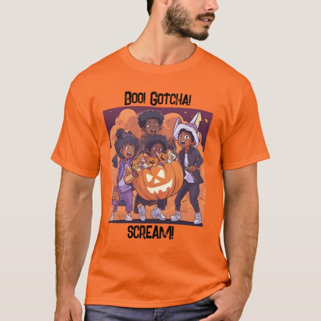 T-shirt "Boo ! J'ai compris ! Crie ! Halloween (Devant)
