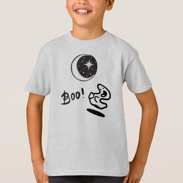 T-shirt Boo lunaire fantôme (Devant)
