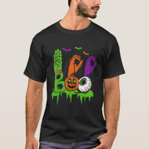 T-shirt Boo Mains Langue des Signes Américaine Fierté ASL