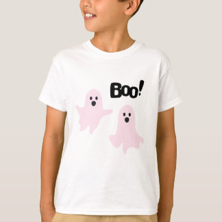 T-shirt Boo mou Halloween Fantômes roses Éffrayant