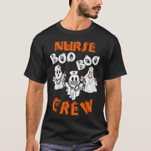 T-shirt Boo Nurse Scrub Drôle Fantôme Halloween Costumes a