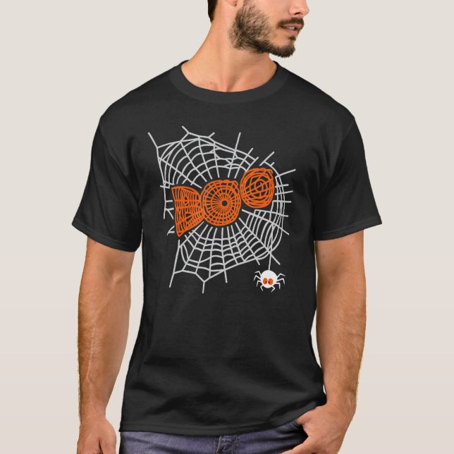 T-shirt Boo Spider Web pour femme mignonne Spider Web Grap (Devant)