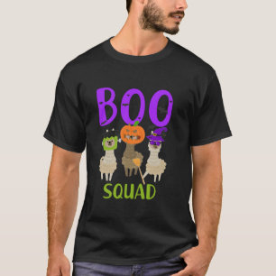 T-shirt Boo Squad Halloween équipage drôle llama effrayant