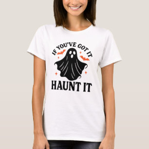 T-shirt Boo-tiful et Réservé, Fantôme d'Halloween, Chauves