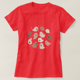 T-shirt Boo-tiful Pink : mignon Ghost Halloween Tee