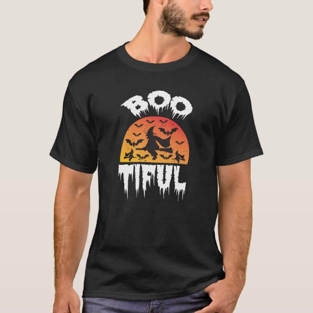 T-shirt boo tifuul halloween jour sorcière (Devant)