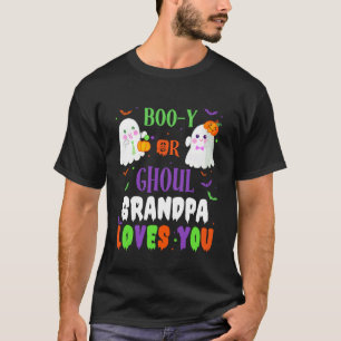 T-shirt Boo-y ou Ghoul Grand-père t'aime Boo Halloween Béb