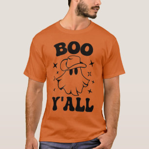 T-shirt Boo Y'all Drôle Dire Cowboy Casquette Ghost Graphi