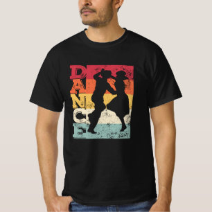 T-shirt Boogie Woogie Swing Danser Couleurs rétro Vintage