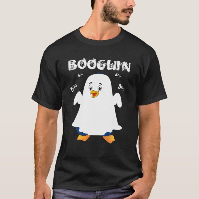 T-shirt Booguin Halloween Penguin En Costume Fantaisiste (Devant)