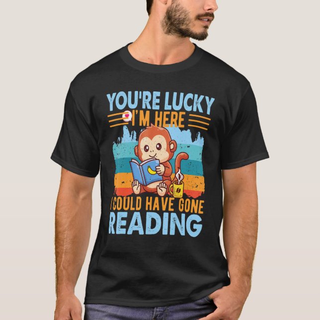 T-shirt Book Library Librarian Book Reading  Book Reader (Devant)