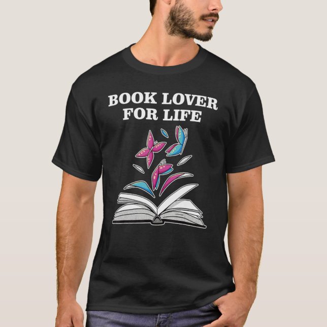 T-shirt Book Lover for Life_2 (Devant)