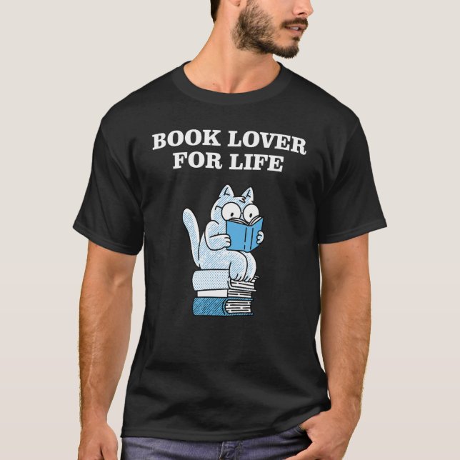 T-shirt Book Lover for Life_9 (Devant)