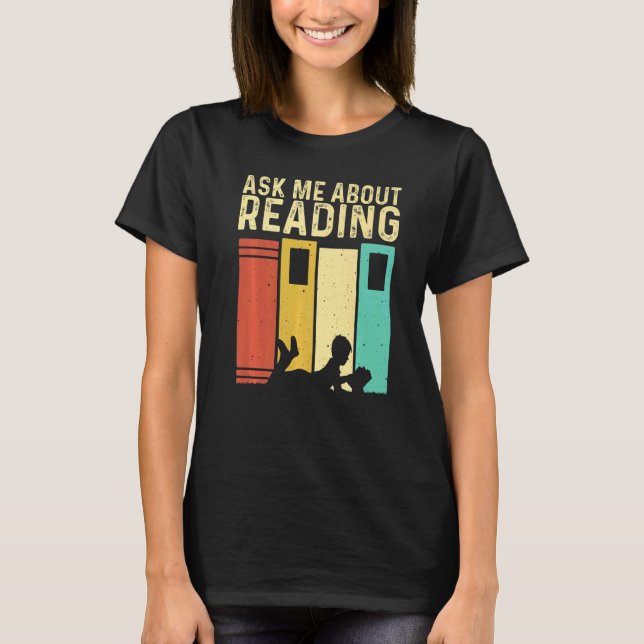 T-shirt Book  Men Women Reading Readers Librarian (Devant)