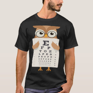 T-shirt Book Reading Owl Bird Wisdom Smart