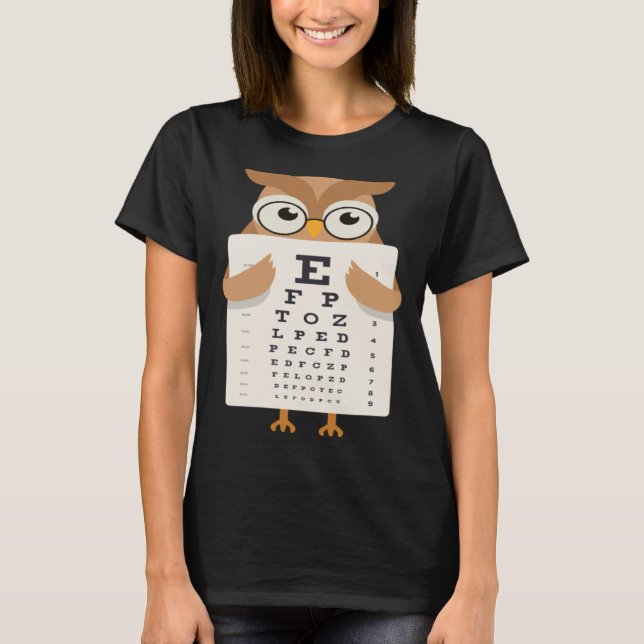 T-shirt Book Reading Owl Bird Wisdom Smart (Devant)