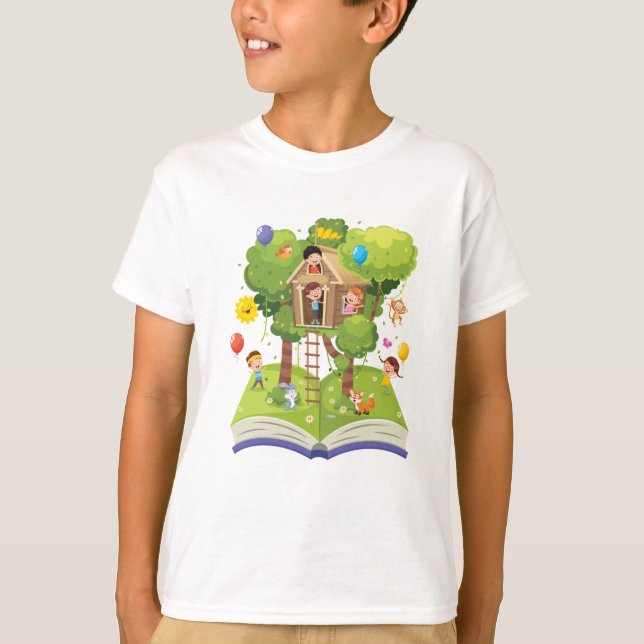 T-shirt Book Tree House (Devant)