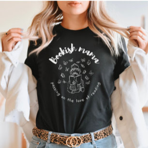 T-shirt Bookish Mama - Lire la vie de maman avec des papil