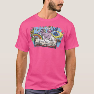 T-shirt Bookworm Avid ReaderFairy Tale Imaginaire Book Rea