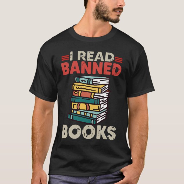 T-shirt Bookworm Reading Book Ban Reader I Read Banned Boo (Devant)