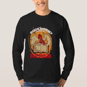 T-shirt Bookworm S'Il Vous Plaît Je Suis Un Livre Dragon L