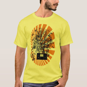 T-shirt Boom Box des années 80 Orange