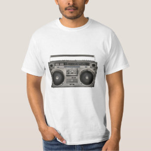 T-shirt Boom Box Ghetto Blaster Retro années quatre-vingt-