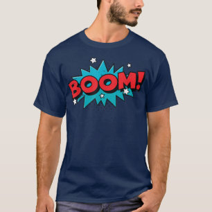 T-shirt BOOM   Comic Book Cartoon Funny Pop Art Design   1