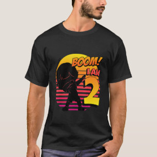 T-shirt Boom I'm 2 Birthday Boy 2nd Birthday Party
